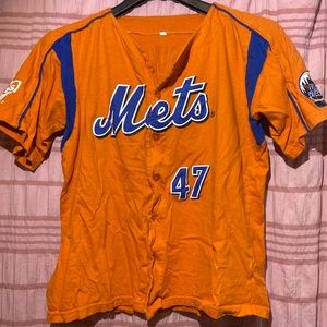 Vintage New York Mets Tom Glavine Tshirt Jersey